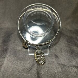 Because I Love You Bangle Bracelet with Charm